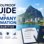 A Foolproof Guide to Company Formation in Mauritius with business registration checklist and Mauritius skyline