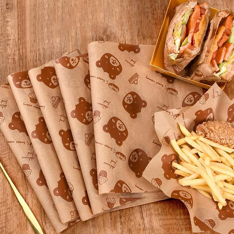 Custom Hot Paper for Simple Food Service Wrap Custom Hot Paper for Simple Food Service Wrap