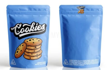Custom Cookies Mylar Bags With Simple Custom Design