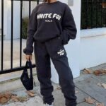 White Fox Joggers Hold Colour Even After Regular Machine Washing White Fox Graphic Sweatshirt & Jogger Co-Ord
