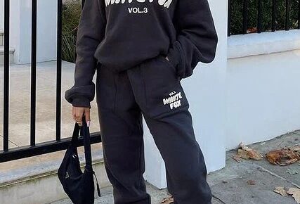 White Fox Graphic Sweatshirt & Jogger Co-Ord